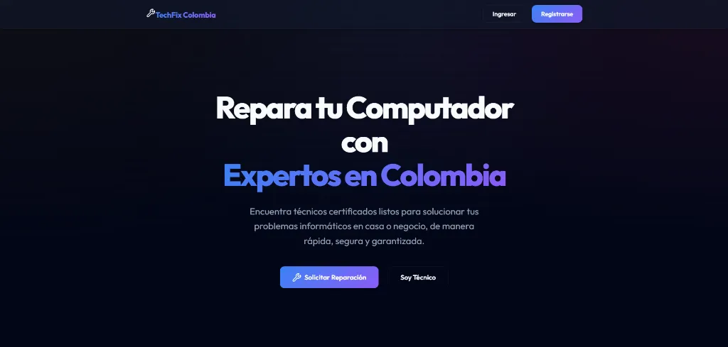 Preview del proyecto TechFix Colombia