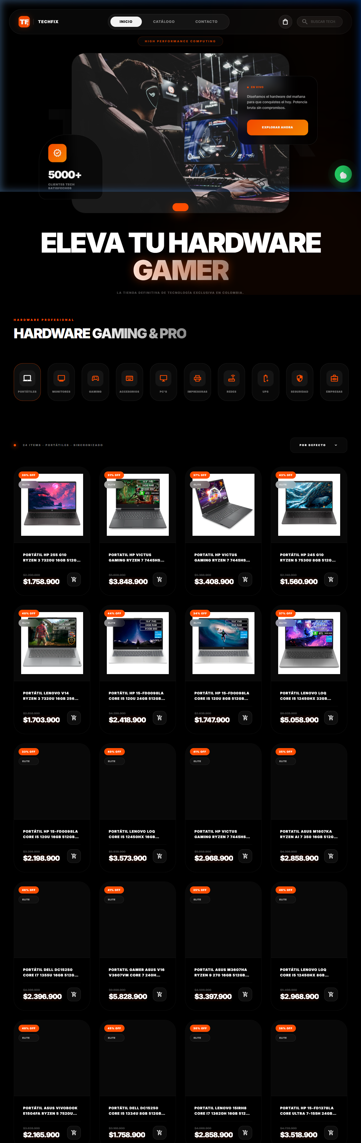 TechFix Colombia - Tienda Premium de Hardware Gamer y Tecnología